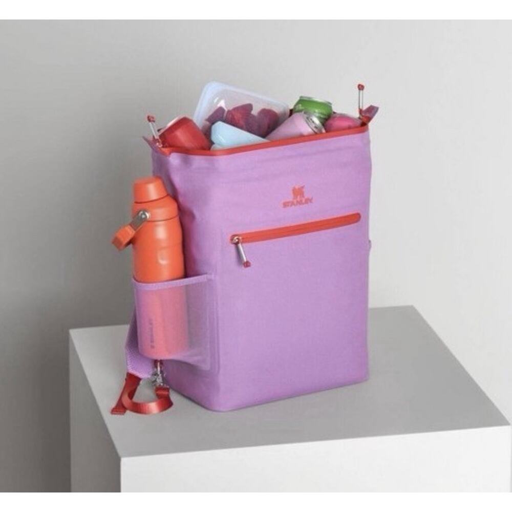 New Stanley All Day Madeleine Midi Cooler Backpack - 14 Liters - Lilac 217148 - Picture 6 of 10